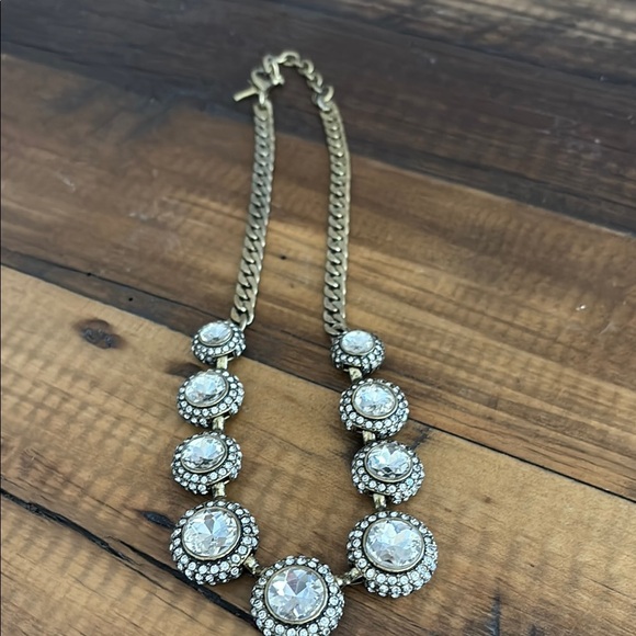 Chloe + Isabel Crystal Necklace GoldTone - Picture 1 of 4